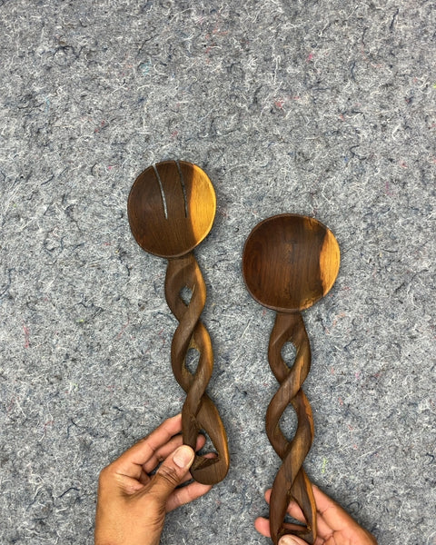 Wooden Salad Serving Utensils