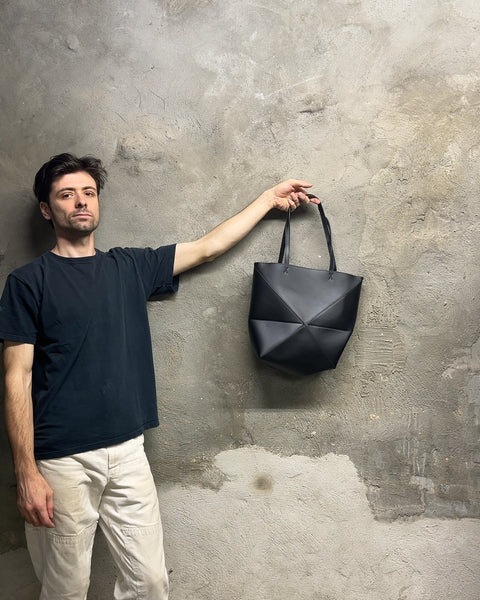Brand New Black Geometric Tote Bag That Looks Like A LOEWE