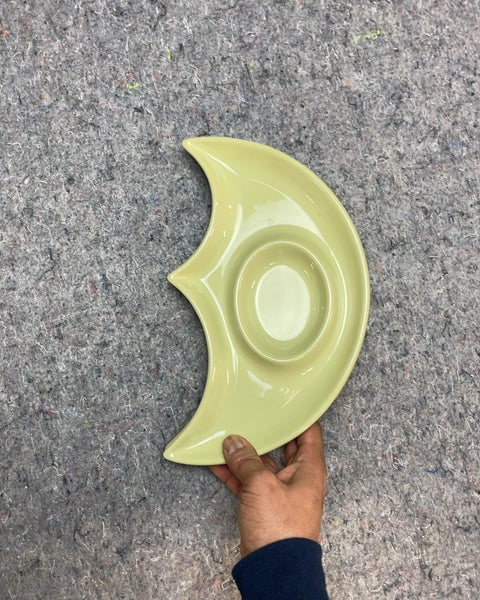 Two Sexy Crescent Moon Shaped Dishes