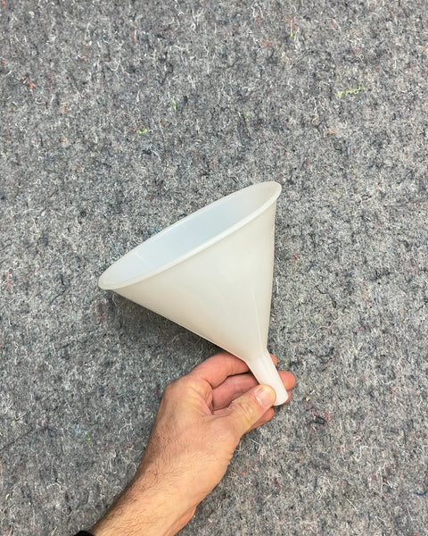 White Plastic Funnel