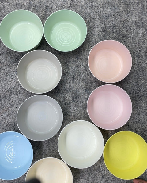 Ikea Assorted Pastel Plastic Bowls