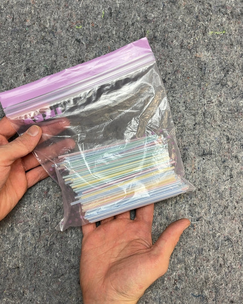 Bag of Colorful Tiny Straws