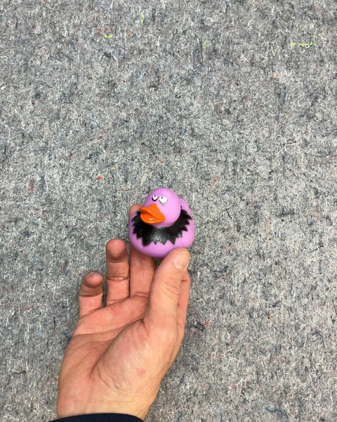 J Chillin Purple Rubber Duck