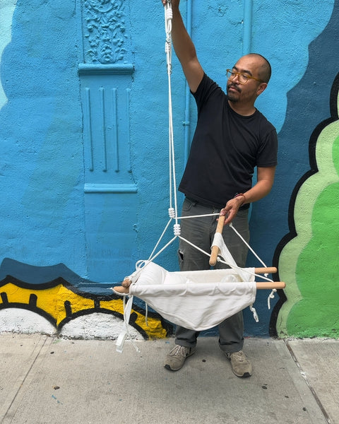 Portable Tislly Canvas Baby Swing