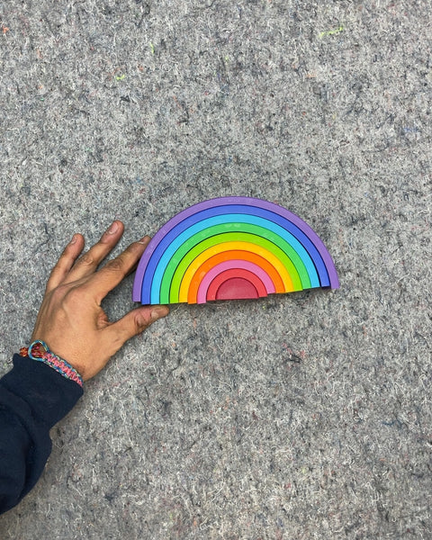 Silicone Rainbow Stacking Toy