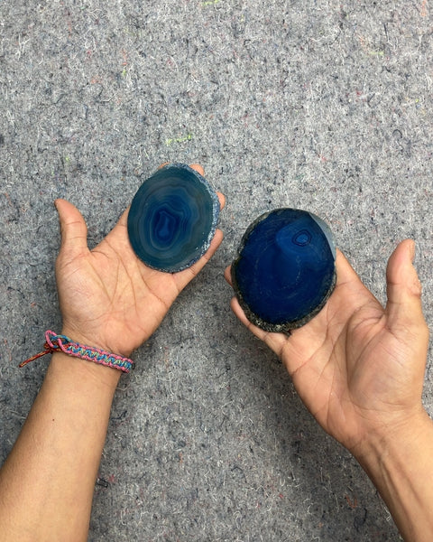 Two Agate Coasters