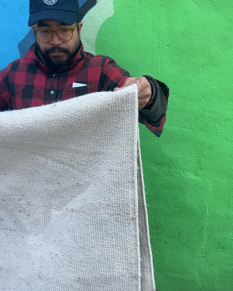 Beige Woven Rug, 30x70"