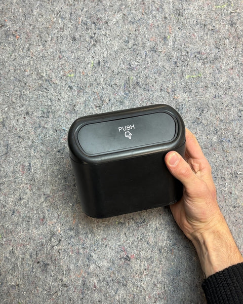 Another Black Car Trash Can with Push Lid