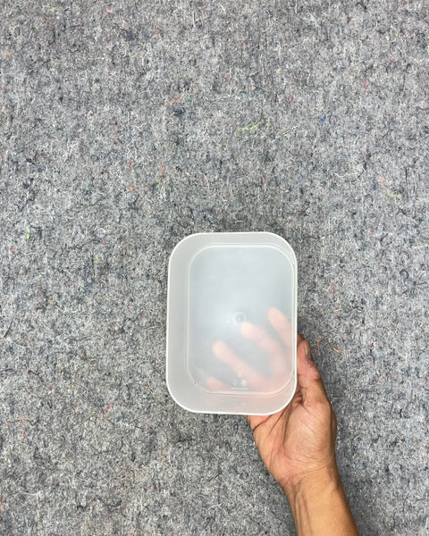 Clear Rectangular Food Storage Container, 4x6x4"