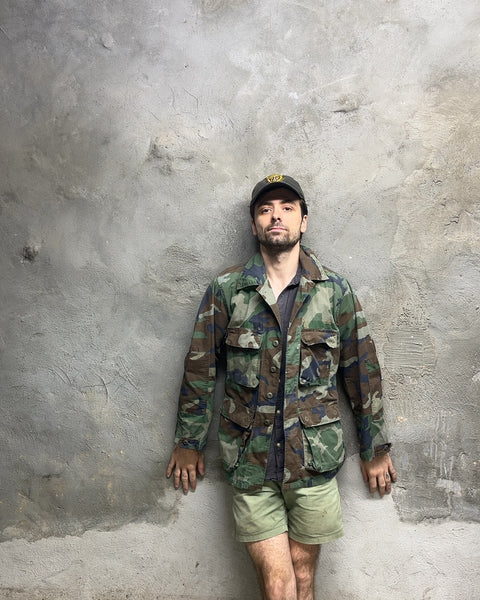 Vintage Camouflage Field Jacket, Size L