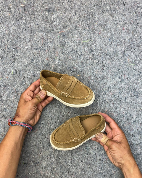 Kids Suede Loafers, Sz Kids 7