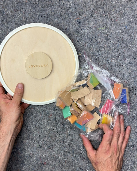 Lovevery Wooden Circle Puzzle with Colorful Blocks