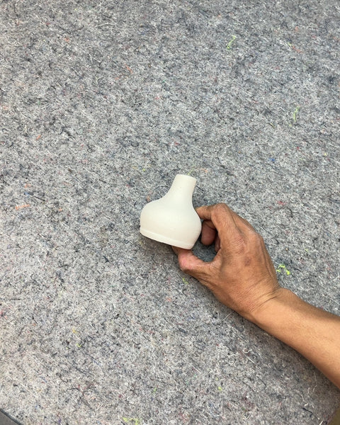 Small White Ceramic Vase