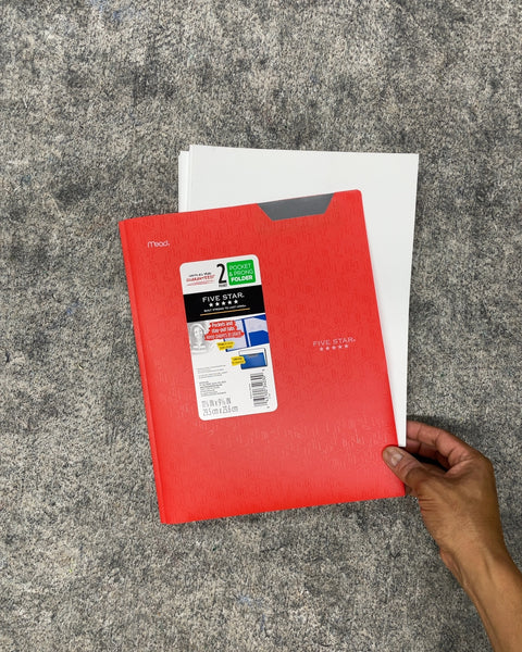 Five Star 2-Pocket with some Thick Stock Paper