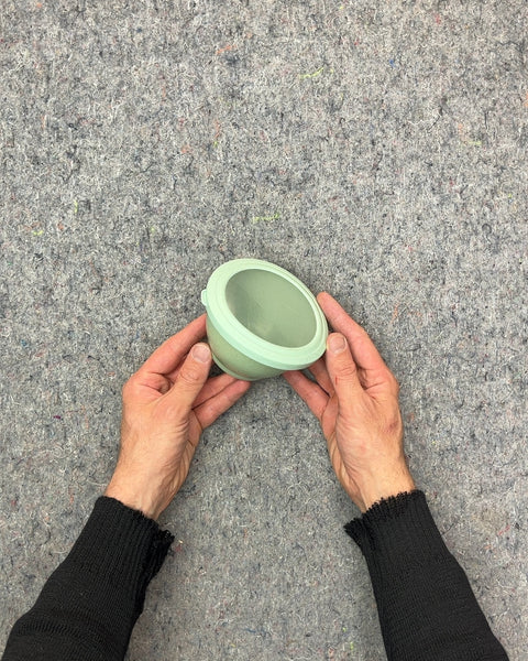 Lil' Green Silicone Bowl with Lid