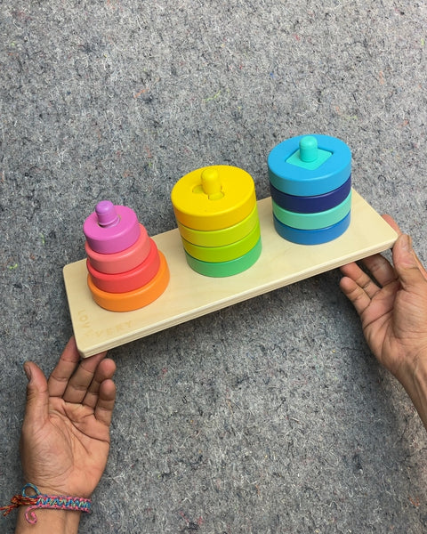 Lovevery Wooden Stacking Sorting Toy