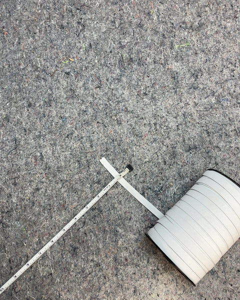 White Elastic Spool, 3/4W"