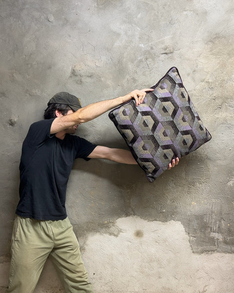 Geometric Pattern Throw Pillow, 30x20"