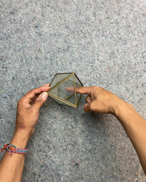 Geometric Glass Terrarium