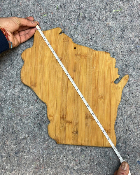 Wisconsin Shaped Cutting Board