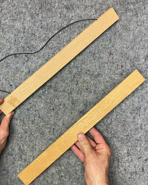 Wood Magnetic Poster Hanger with Cord, L17"