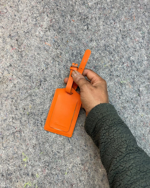 Orange Luggage Tag