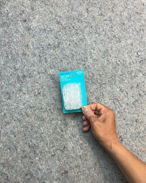 One + Other Secure Hold Clear Polybands, 400 Count