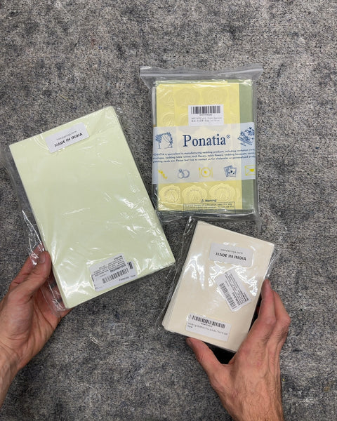 Wanderings Handmade Deckle Edge Paper and Ponatia Stationery Set