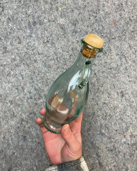 Glass Carafe with Cork Stopper