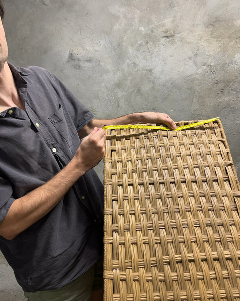 Foldable Woven Rattan Laundry Hamper with Lid, L34xW15xH23"