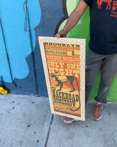 Brooklyn Backroad Homeshow Framed Poster, 15x34"