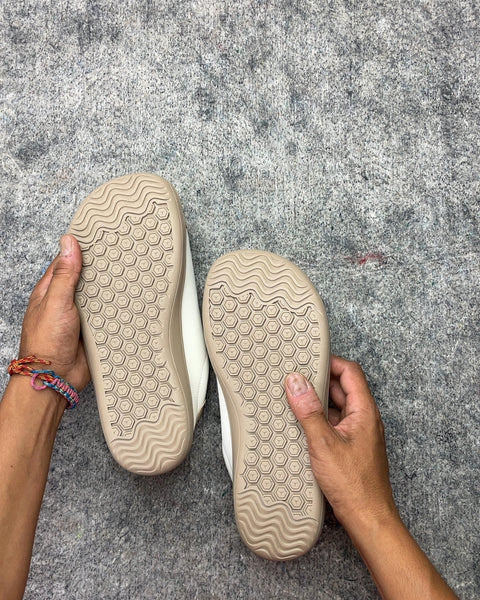 Hobibear White and Tan Sneakers, Sz EUR 39