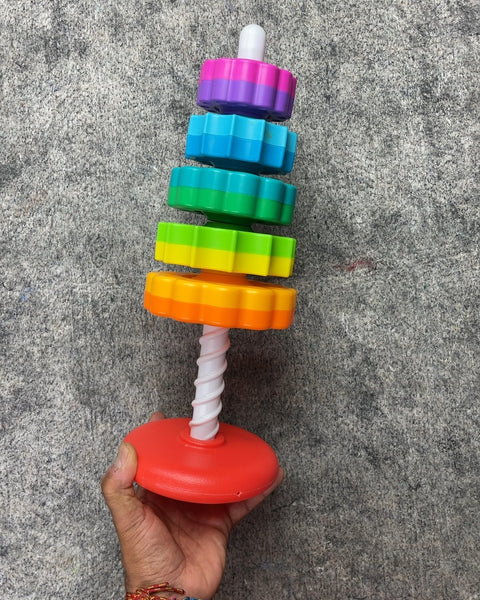 Bigass Rainbow Screw Toy