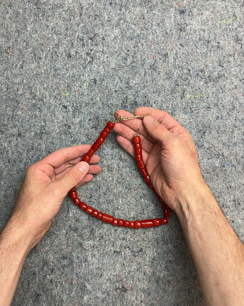 Red Beaded Necklace