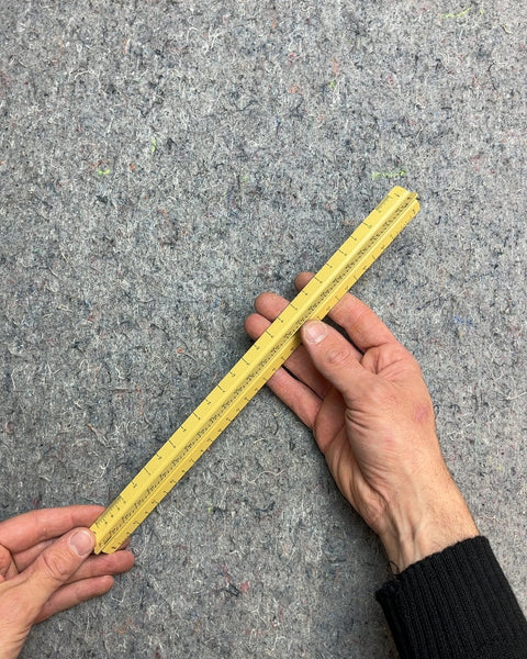 Yellow Triangular Scale Ruler