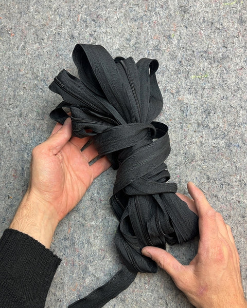 Black Zipper Tape Roll