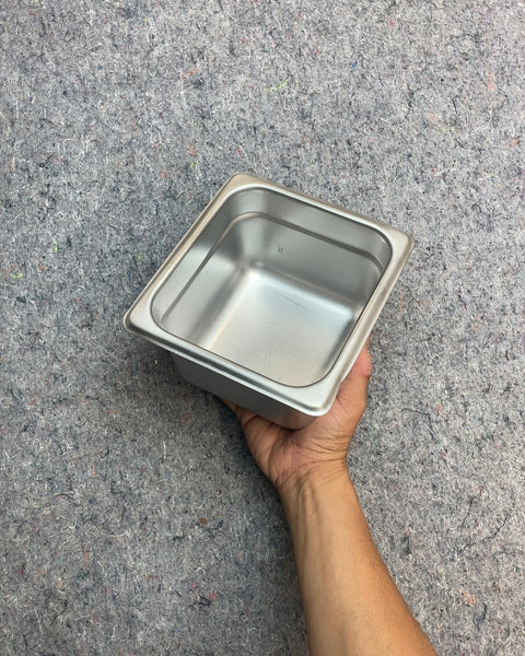 Stainless Steel Food Pan, W6xD4"