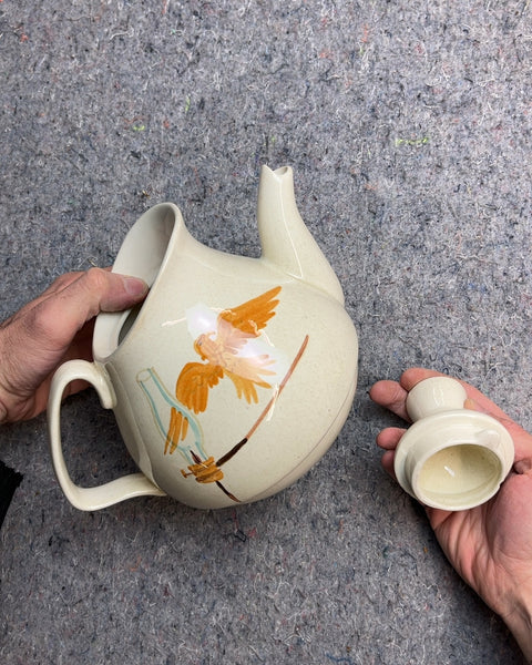 Very Pretty Vintage Red Wing Pottery Teapot