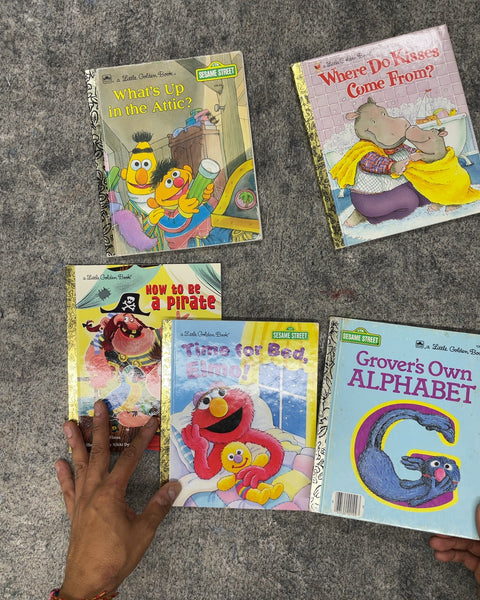 Little Golden Books Sesame Street & Children's Hardcover Lot of 5