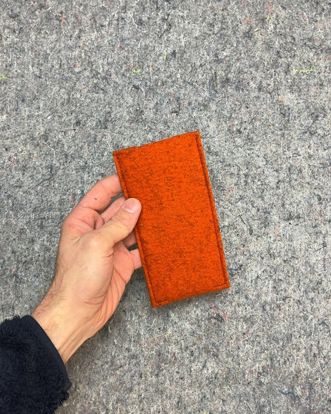 Orange Felt Glasses Sleeve