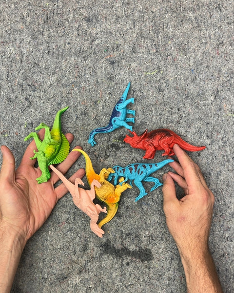 Assorted Plastic Dinosaur Toys