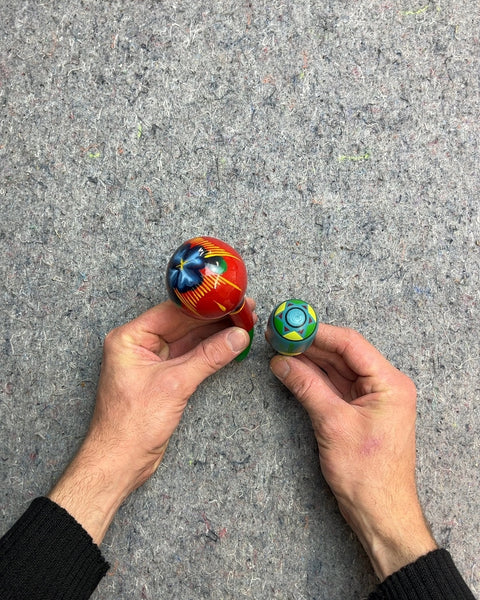 Colorful Hand Painted Maracas