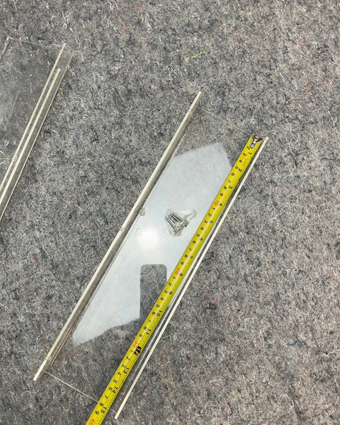 Three Clear Acrylic Shelves, 15"