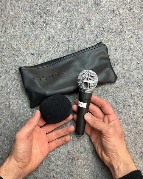 Shure SM58 Microphone with Pouch and Foam Cover, Untested