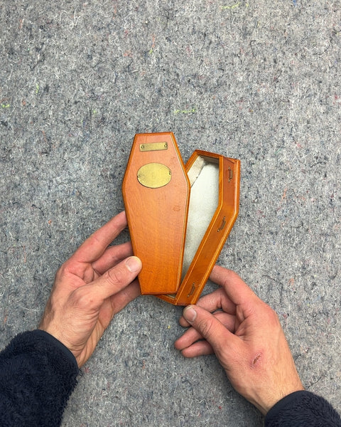 Wooden Coffin Trinket Box