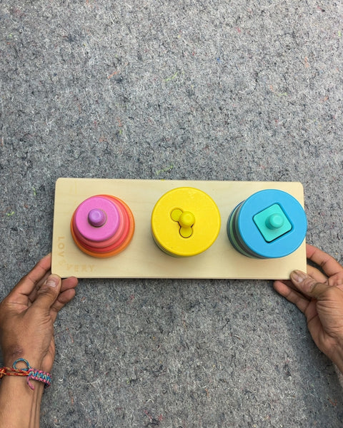 Lovevery Wooden Stacking Sorting Toy