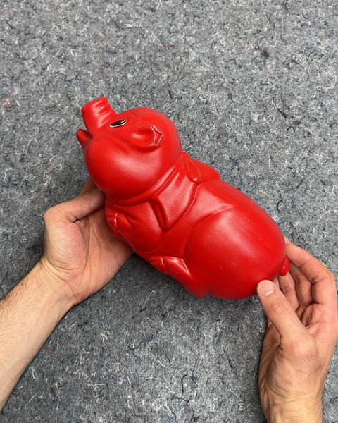 Red Plastic Piggy Bank