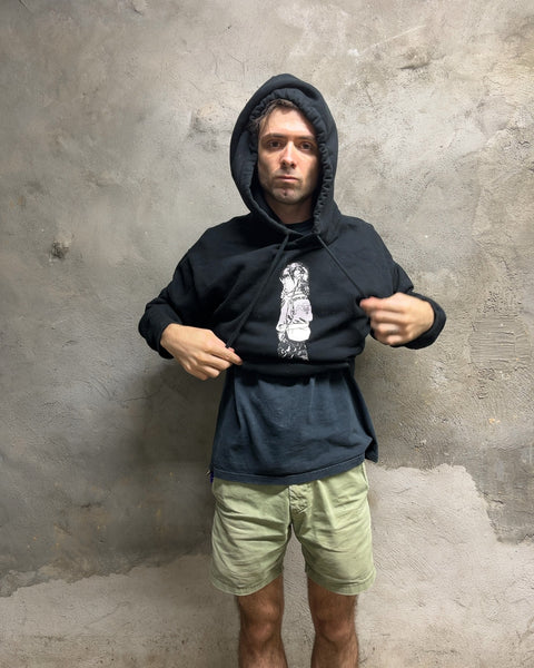 Fucking Awesome Graphic Pullover Hoodie in Black, Size L