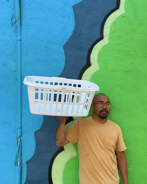 Brightroom White Plastic Laundry Basket