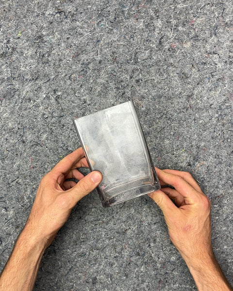 Clear Glass Vase, H6"